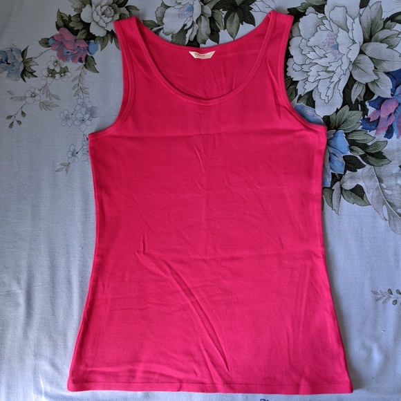 Uniqlo cotton tank - dark pink - Picture 1 of 5
